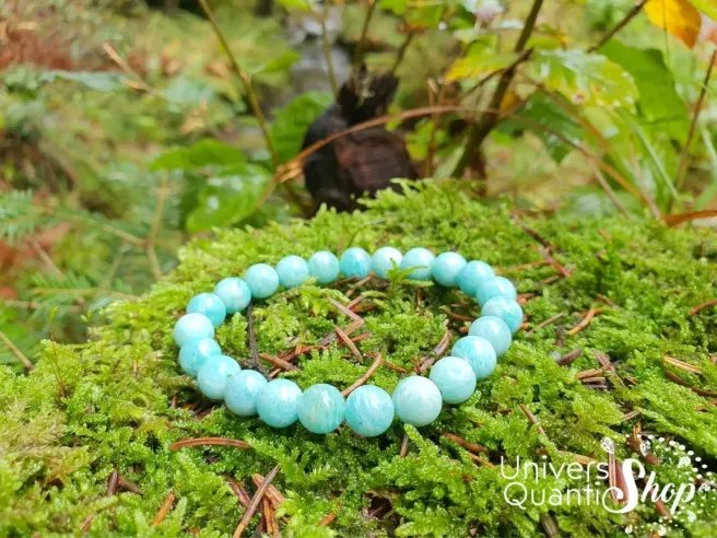 amazonite bracelet bleu dans la nature