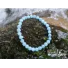 Bracelet Aigue Marine – Pierre du Bonheur et de la Confiance – Qualité A – Boule 6mm