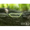 péridot bracelet pierre verte naturelle facetté 4mm sur un arbre