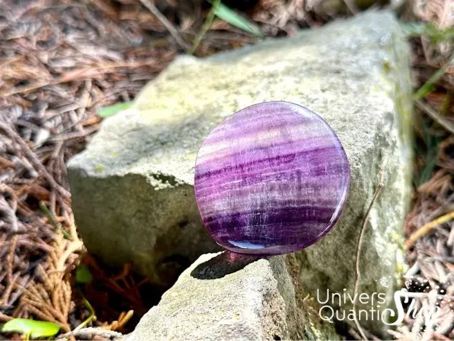 Pierre plate fluorite violette - Pierre de sagesse - Qualité A+