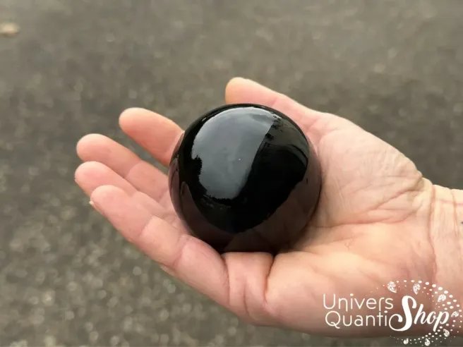 Obsidienne noire protection - Sphère - Univers Quantic Shop