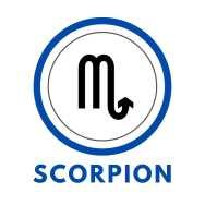 Signe zodiaque scorpion de la pierre turquoise