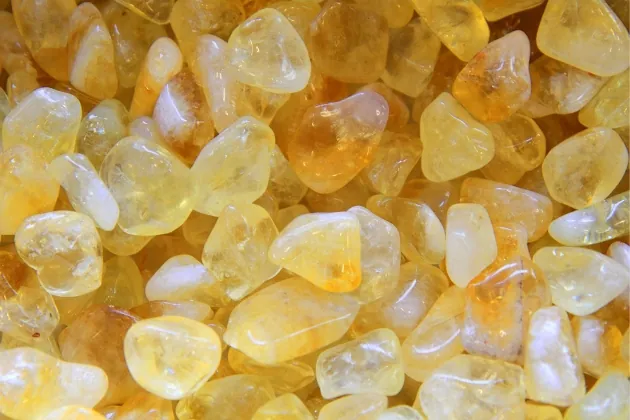 citrine pierres roulées naturelles