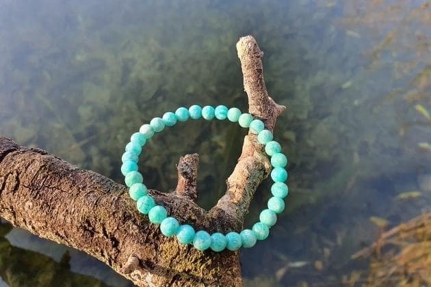 bracelet amazonite pour parler avec le coeur pour exprimer la gratitude